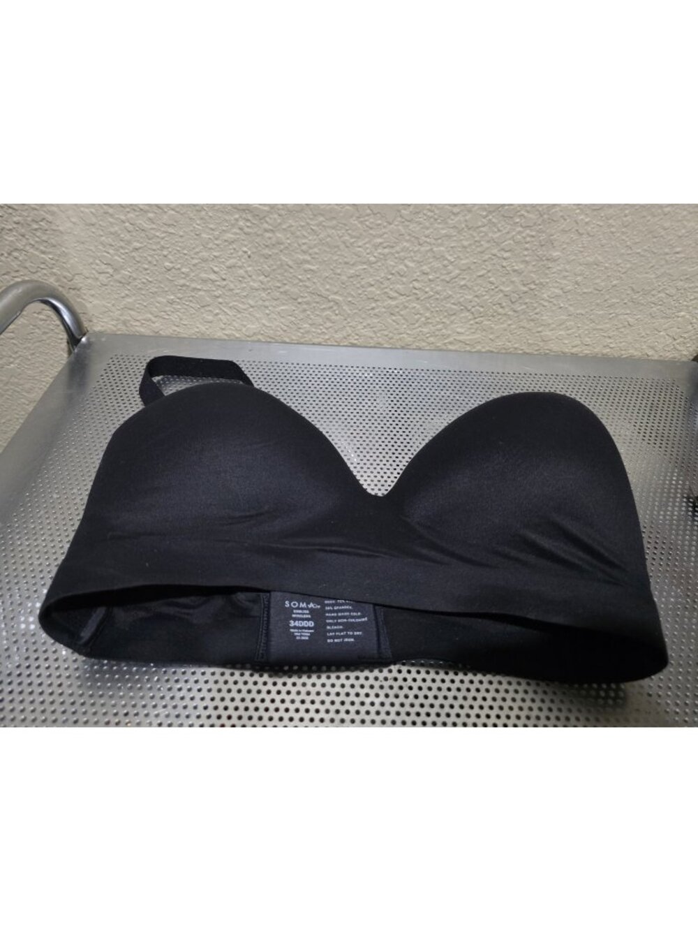 Soma Enbliss Wireless Black T-shirt Bra Women's Size 34DDD